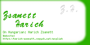 zsanett harich business card